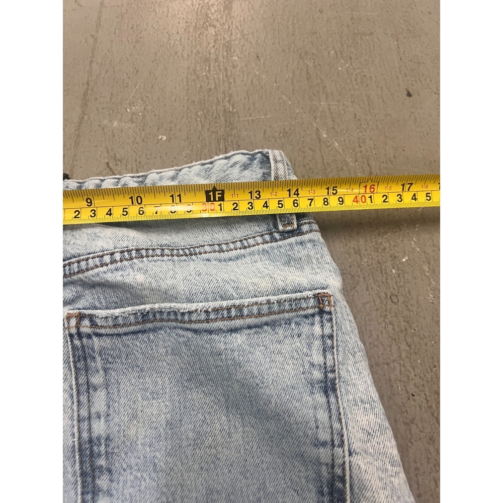 The Drop Jeans Womens 28 Blue Denim Light Wash Baggy Wide Leg Vintage Streetwear - Picture 11 of 13
